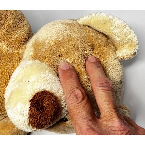 Light Brown Build A Bear Bear size Pre-Owned in good condition has a few stains - Picture 6 of 8